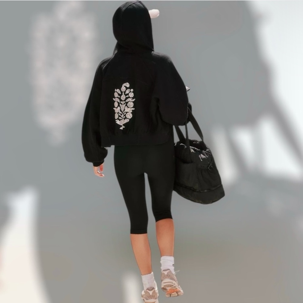 Free People Movement Lace Logo Sideline Zip Up!!! Size XSmall!!! SOLD OUT!!!!